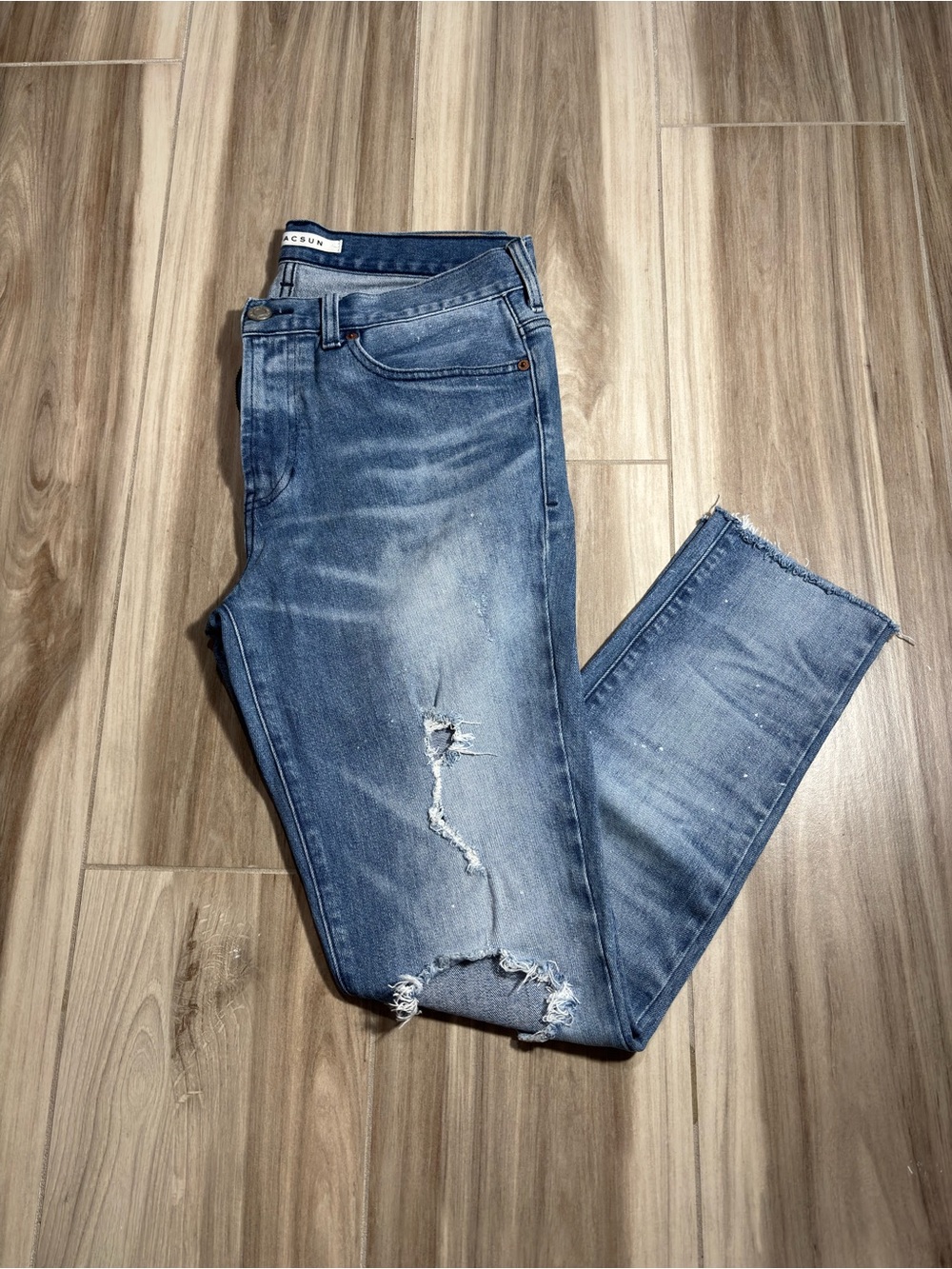 PacSun Women’s Skinny Distressed Blue Jeans